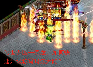传世开区一条龙,如何快速升级称霸玛法大陆? 传世开区一条龙,如何快速升级称霸玛法大陆?