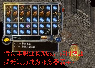 传奇单职业长期服,如何快速提升战力成为服务器霸主? 传奇单职业长期服,如何快速提升战力成为服务器霸主?