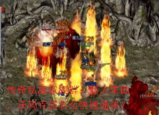 传奇私服家族群:新人求助,沃玛寺庙怎么快速通关? 传奇私服家族群:新人求助,沃玛寺庙怎么快速通关?