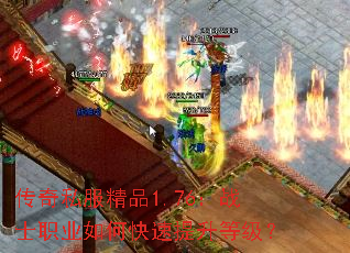 传奇私服精品1.76:战士职业如何快速提升等级? 传奇私服精品1.76:战士职业如何快速提升等级?