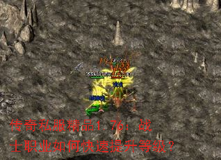 传奇私服精品1.76:战士职业如何快速提升等级? 传奇私服精品1.76:战士职业如何快速提升等级?