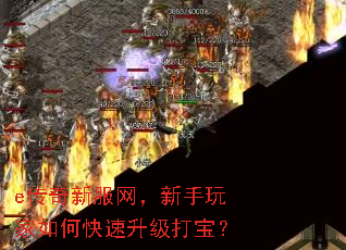 e传奇新服网,新手玩家如何快速升级打宝? e传奇新服网,新手玩家如何快速升级打宝?