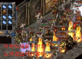 传奇私服新手村怎么快速出村打宝? 传奇私服新手村怎么快速出村打宝?
