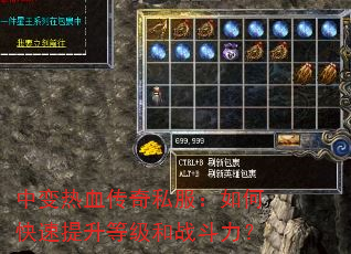 中变热血传奇私服:如何快速提升等级和战斗力? 中变热血传奇私服:如何快速提升等级和战斗力?