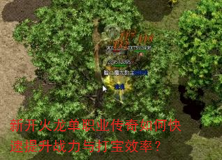 新开火龙单职业传奇如何快速提升战力与打宝效率? 新开火龙单职业传奇如何快速提升战力与打宝效率?