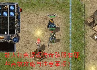 散人打金提现传奇私服有哪些高效攻略与注意事项? 散人打金提现传奇私服有哪些高效攻略与注意事项?