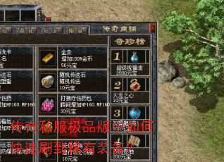 传奇私服极品版中如何快速刷到稀有装备? 传奇私服极品版中如何快速刷到稀有装备?