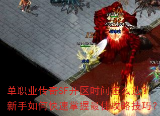 单职业传奇SF开区时间怎么选?新手如何快速掌握最佳攻略技巧? 单职业传奇SF开区时间怎么选?新手如何快速掌握最佳攻略技巧?