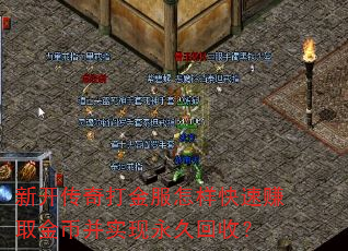 新开传奇打金服怎样快速赚取金币并实现永久回收? 新开传奇打金服怎样快速赚取金币并实现永久回收?