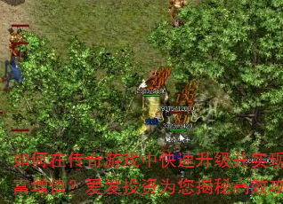 如何在传奇游戏中快速升级并实现财富增值?爱发投资为您揭秘高效攻略 如何在传奇游戏中快速升级并实现财富增值?爱发投资为您揭秘高效攻略