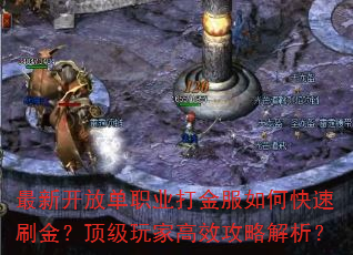 最新开放单职业打金服如何快速刷金?顶级玩家高效攻略解析? 最新开放单职业打金服如何快速刷金?顶级玩家高效攻略解析?