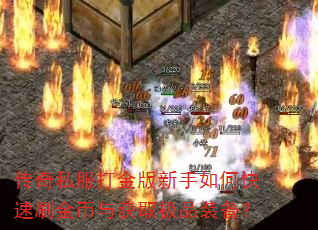 传奇私服打金版新手如何快速刷金币与获取极品装备? 传奇私服打金版新手如何快速刷金币与获取极品装备?