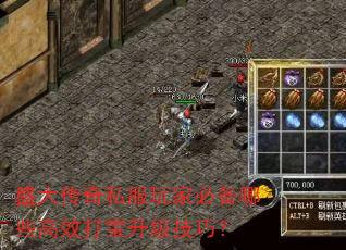盛大传奇私服玩家必备哪些高效打宝升级技巧? 盛大传奇私服玩家必备哪些高效打宝升级技巧?