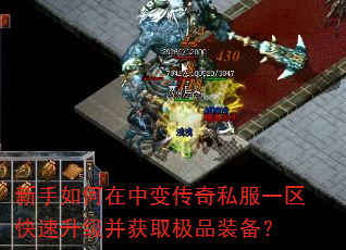 新手如何在中变传奇私服一区快速升级并获取极品装备? 新手如何在中变传奇私服一区快速升级并获取极品装备?