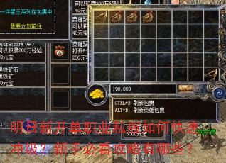 明日新开单职业私服如何快速冲级?新手必看攻略有哪些? 明日新开单职业私服如何快速冲级?新手必看攻略有哪些?