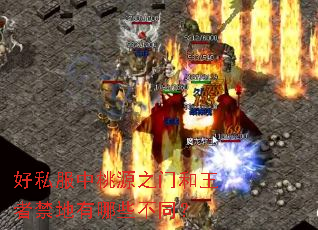 好私服中桃源之门和王者禁地有哪些不同? 好私服中桃源之门和王者禁地有哪些不同?
