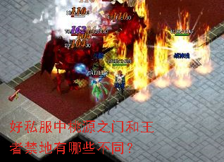 好私服中桃源之门和王者禁地有哪些不同? 好私服中桃源之门和王者禁地有哪些不同?