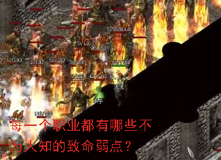 每一个职业都有哪些不为人知的致命弱点? 每一个职业都有哪些不为人知的致命弱点?