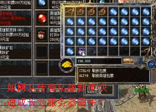 如何从传奇私服新手快速成长为服务器霸主? 如何从传奇私服新手快速成长为服务器霸主?