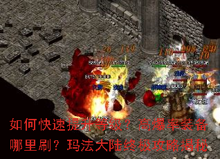 如何快速提升等级?高爆率装备哪里刷?玛法大陆终极攻略揭秘 如何快速提升等级?高爆率装备哪里刷?玛法大陆终极攻略揭秘