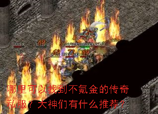 哪里可以找到不氪金的传奇私服?大神们有什么推荐? 哪里可以找到不氪金的传奇私服?大神们有什么推荐?