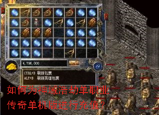 如何为神域浩劫单职业传奇单机版进行充值? 如何为神域浩劫单职业传奇单机版进行充值?