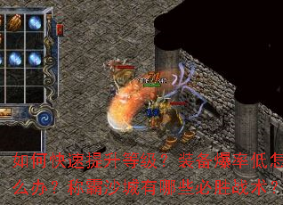 如何快速提升等级?装备爆率低怎么办?称霸沙城有哪些必胜战术? 如何快速提升等级?装备爆率低怎么办?称霸沙城有哪些必胜战术?