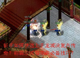 新手如何快速上手龙城决复古传奇?称霸沙城有哪些必备技巧? 新手如何快速上手龙城决复古传奇?称霸沙城有哪些必备技巧?