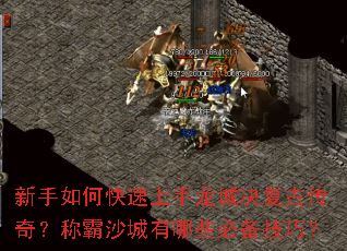 新手如何快速上手龙城决复古传奇?称霸沙城有哪些必备技巧? 新手如何快速上手龙城决复古传奇?称霸沙城有哪些必备技巧?