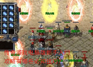 传奇游戏电脑版新手入门攻略有哪些必知技巧? 传奇游戏电脑版新手入门攻略有哪些必知技巧?