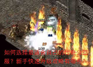 如何选择最适合自己的传奇公益服?新手快速升级攻略有哪些? 如何选择最适合自己的传奇公益服?新手快速升级攻略有哪些?