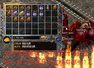 如何选择最适合自己的传奇公益服?新手快速升级攻略有哪些? 如何选择最适合自己的传奇公益服?新手快速升级攻略有哪些?