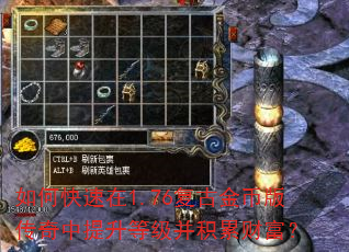 如何快速在1.76复古金币版传奇中提升等级并积累财富? 如何快速在1.76复古金币版传奇中提升等级并积累财富?