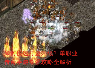 如何快速打金升级?单职业传奇手游最强攻略全解析 如何快速打金升级?单职业传奇手游最强攻略全解析