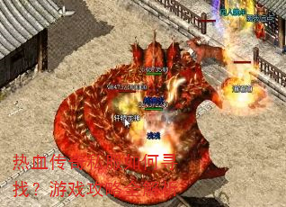 热血传奇私服如何寻找?游戏攻略全解析 热血传奇私服如何寻找?游戏攻略全解析
